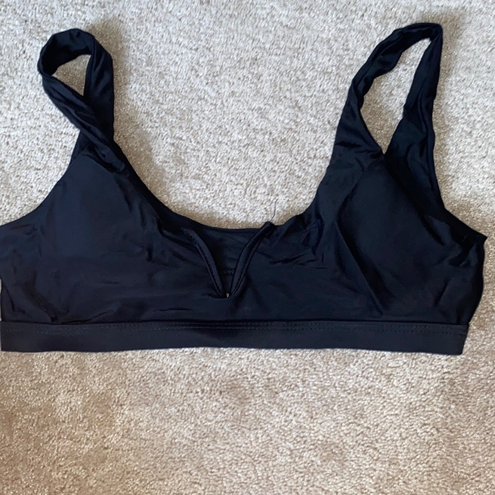 black bikini top